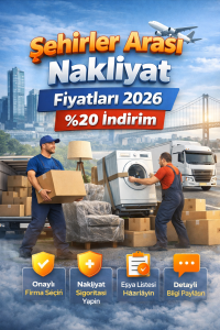 Şehirler Arası Nakliyat Fiyatları 2026 %20 İndirim 5 Şehirler Arası Nakliyat Fiyatları